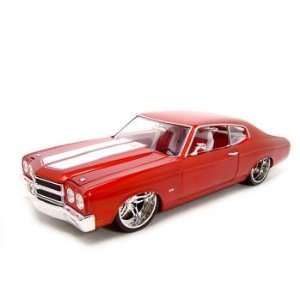  1970 CHEVY CHEVELLE SS454 RED WHIPS 118 DIECAST MODEL 