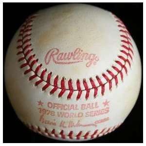  Rawlings 1978 World Series Baseball * Game Rubbed*   MLB 