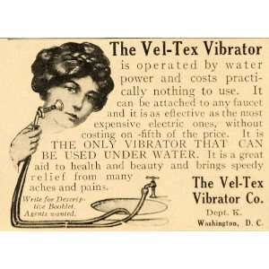  1914 Vintage Ad Vel Tex Vibrator Water Powered Quackery 