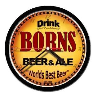  BORNS beer and ale cerveza wall clock 