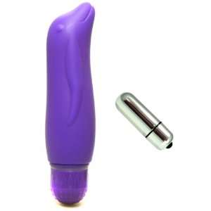   Phthalate Free Silicone Dolphin Multi Speed Vibrator Ophoric Duo