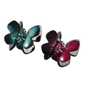  Smoothies Butterfly Clawettes   Rasberry/Teal 01312 