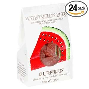 Butterfields Candy, Watermelon Buds, 3 Ounce Boxes (Pack of 24)