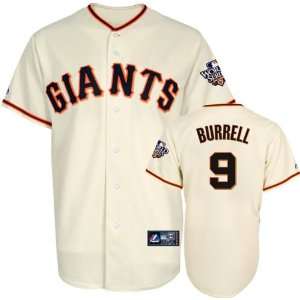 Pat Burrell Youth Jersey San Francisco Giants #9 Home Youth Replica 