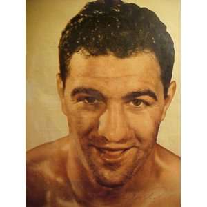  Rocky Marciano Autographed 11 x 14 Professionally Matted 
