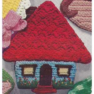  Vintage Crochet PATTERN to make   Pot Holder House Cottage Hot 