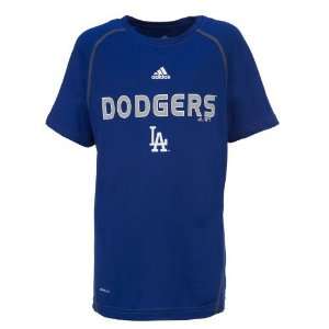 adidas Boys Los Angeles Dodgers Speedwick Performance T shirt  