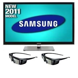    Samsung PN64D550 64in Plasma 3D TV w/ 2 3D Glasses Electronics