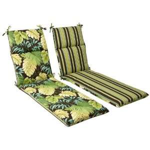  Outdoor Patio Furniture Chaise Lounge Cushion   Reversible 