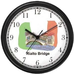  Rialto Bridge Venice on Italian Flag Italy   Famous 