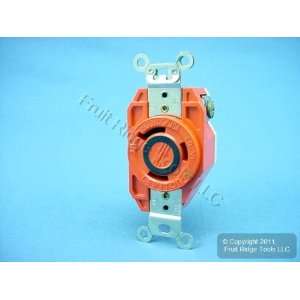 Leviton 2650 IG L9 30R Locking Flush Receptacle   Orange  