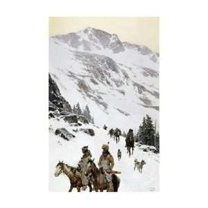  Henry Francois Farny   Over The Divide Giclee Canvas