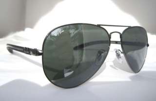 RayBan Silver Black RB 8307 004/40 Sunglasses Carbon  