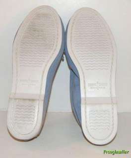 Minnetonka Moccasin womens flats moccasins shoes 6 M blue leather 