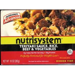 NutriSystem Advanced Teriyaki Sauce, Rice, Beef & Vegetables