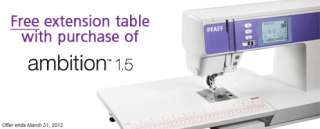 Pfaff Ambition 1.5 Sewing & Quilting Machine NEW With Quilting Table 