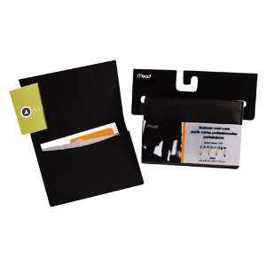 Card Case, Business, 50 Card Capacity, 4 1/4x2 7/8, Black (MEA33700 
