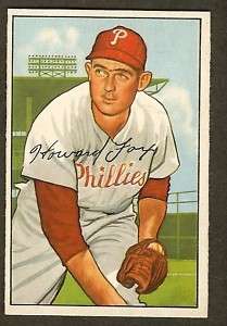 1952 Bowman #125 HOWIE FOX Philadelphia Phillies EX MT  