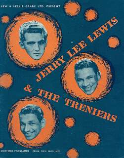 JERRY LEE LEWIS 1958 U.K. CHILD BRIDE TOUR PROGRAM BOOK  