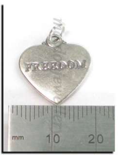 FREEDOM sterling silver charm pendant .925 x 1 SSLP3352  