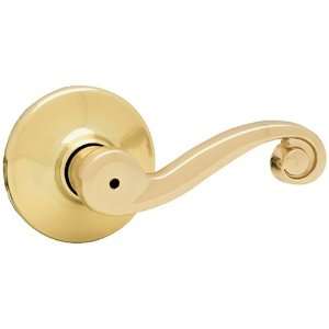   CP Maximum Security Lido Right Handed Privacy Lever, Polished Brass