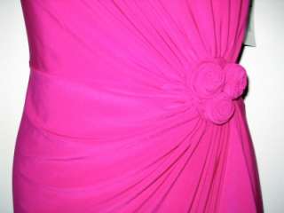 NWT RONNI NICOLE Azalea Pink Rosette Ruffle Jersey Dress, Size 16W 