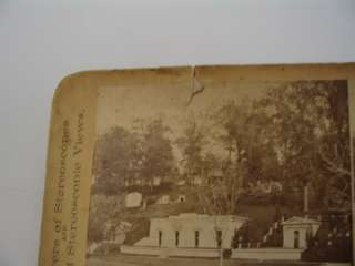 Ropes Greenwood Cemetery New York City Stereoview Photo  