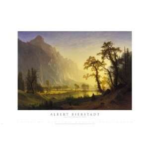  Sunrise,Yosemite artist Albert Bierstadt 24x36