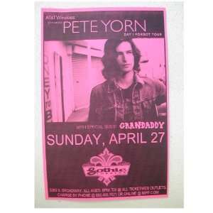  Pete Yorn Handbill Poster Cool shot of Him Everything 