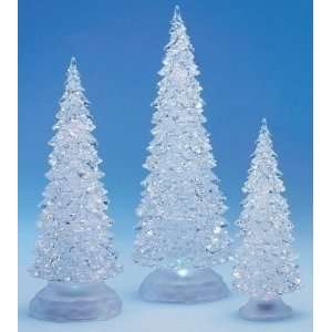  3pc Set of 12.5 8.25 Lighted Trees