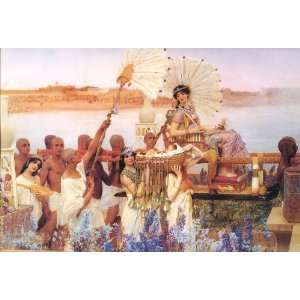  Sheet of 21 Gloss Stickers Alma Tadema The Finding of 