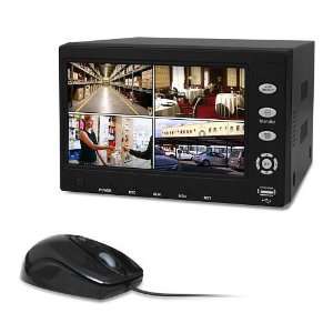 KARE 4 Channel Digital Video Recorder DVR System with Built in 7 LCD 