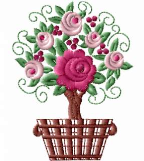 Sweetfashion Roses machine embroidery designs 4x4  