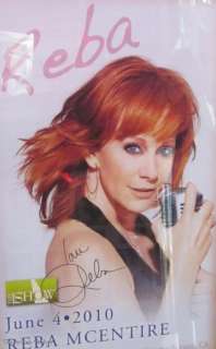 REBA MCENTIRE AUTOGRAPH CONCERT POSTER AND PASSES  