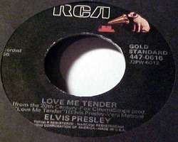 Elvis Presley (reissue 45) RCA 0616 Love Me Tender  