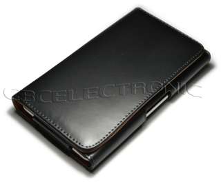 New Black PU leather Belt case holster for Samsung i9220 Galaxy Note 
