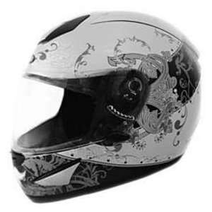  Cyber Helmets US 95 KNIGHT SILVER MD MOTORCYCLE HELMETS 