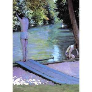    Bather Preparing to Dive, Banks of the Yerres