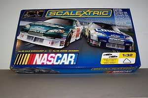 SCALEXTRIC 1/32 SLOT CAR SET NASCAR TRI OVAL #1234  