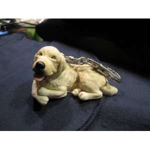  Yellow Lab 3 D Resin Keychain 