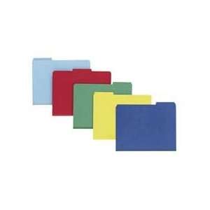  Products   Folder, 1/3 AST Tab Cut, 9 12/H, Letter, 25/BX, Yellow 