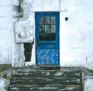 BOB GHERARDI Fine Art Still Life PRINT Blue Door Steps  