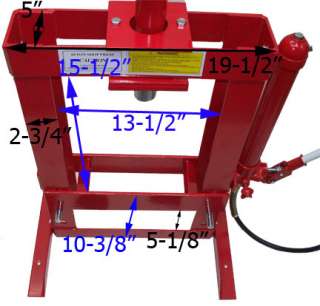 10 Ton Hydraulic Shop Press W/ Gauge Floor Bench Top Press  
