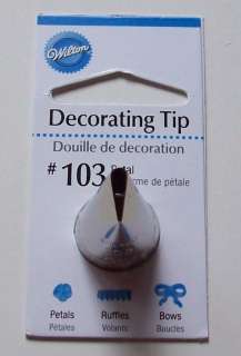 Wilton Decorating Tip #103 PETAL TIP  
