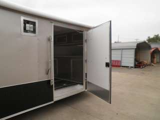 NEW 8.5 x 26 ENCLOSED TRAILER ARIZONA BEIGE W/ BLACK STONEGUARD 