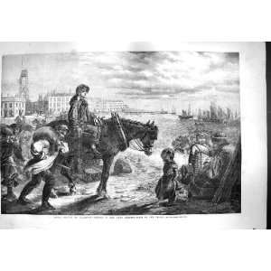  1861 HERRING FISHING BOATS GREAT YARMOUTH ENGLAND