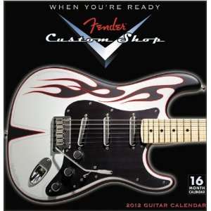  Fender® 2012 Wall Calendar Musical Instruments