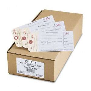  Avery  Numbered 501 1000 Two Part Perforated Tags, 6 1/4 x 3 