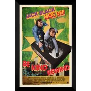 Be Kind Rewind FRAMED 27x40 Movie Poster Jack Black 