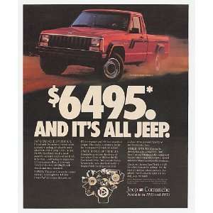  1987 Jeep Comanche SporTruck Truck Print Ad (4152)